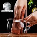 Glass Teapot with Heat Resistant Stainless Steel Infuser, Borosilicate Glass Teapot, Glass Tea Kettle, Loose Blooming Leaf Tea. 