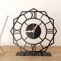 Roman Numerals Table Clock in metal / laser cut Table clock in solid metal. 