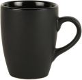 Ceramic Black shining Finish Serving Coffee Mug, Tea Cup/Plain Ceramic Mug/Ideal Gift for Boys & Girls - 1 Piece, 300 ML. 