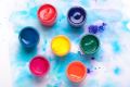 Yalong Acrylic Colors 6 Basic Colors in Bottle 25 ml with 1 Palette, 1 Painting Brush | 3 in 1 | KidzKlub. 