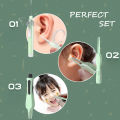 Baby Ear Cleaner Ear Wax Removal Tool Kit Infant Earpick With Led Light Ear Tweezers Flashlight Nose Clip. 