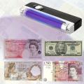 Portable Mini Money Detector Cash Bill Checker Tester with UV Light Flashlight , Note checkeR  Model: JC-205. 