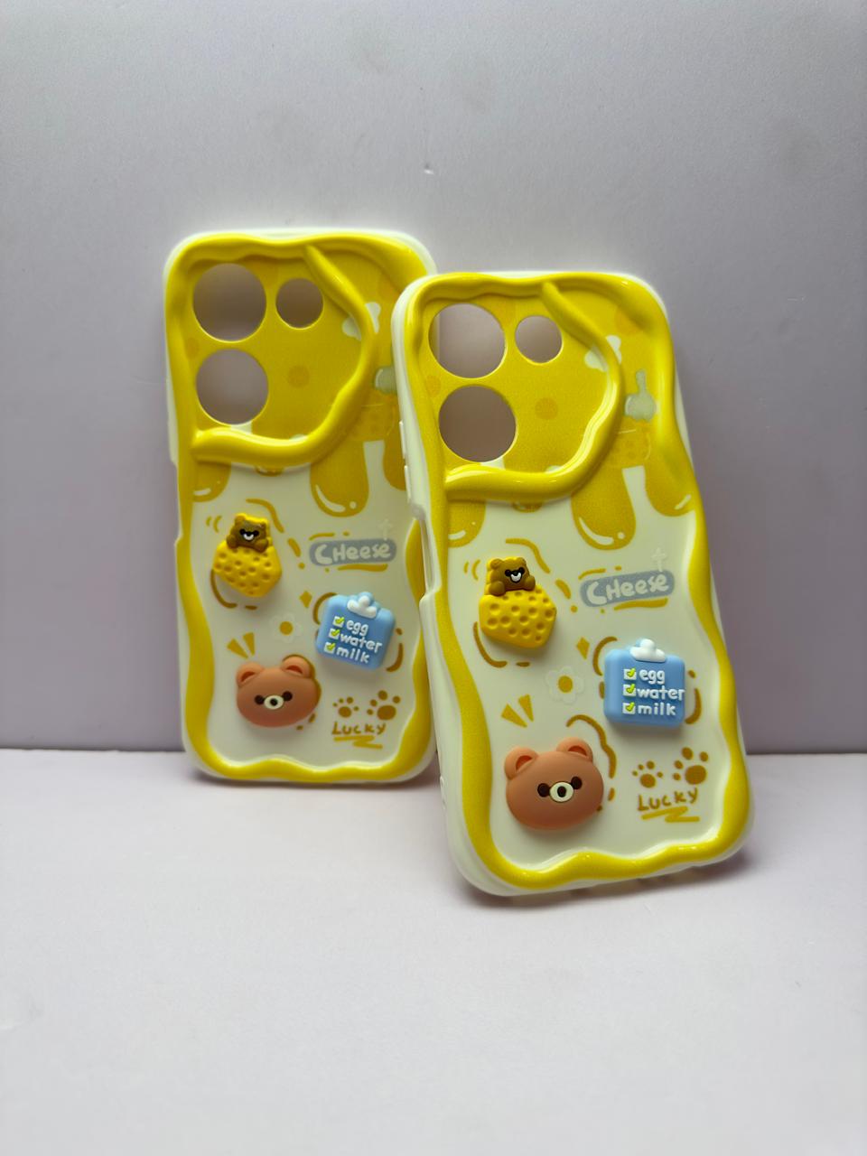 Lahore Mobile Case for Tecno Camon 20 / Camon 20 Pro Back Cover Colorful Wavy Phone Cases - Luxerey Back Cover - Creative Lovely 3D Doll -Girls Back Cover 5