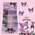 Kuromi Ball Pen Metal Pendant Press Gel Sanrio 0.5mm Black Water-Based Student Exam Signature Stationery Wholesale Exchange Gifts. 