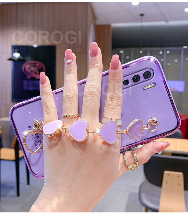 For%20OPPO%20F15%20Phone%20Cover%20+%203D%20Love%20Heart%20Wristband%20Fashion%20Ultra%20Thin%20Shiny%20Plating%20Bumper%20Soft%20TPU%20Silicone%20Shockproof%20Protective%20Case%20Back%20Cover%20-%20Image%206