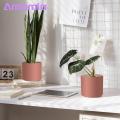 Heavy Duty Flower Pot Stylish Durable Flower Pot with Drainage Holes for Indoor Outdoor Gardening Perfect for Succulents Herbs Vegetables. 