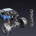 ZDYHBFE RC 1:16 Alloy Climbing Remote Control Car Die-casting Body 4WD Mountain Bigfoot 2.4G Off-Road Mechanical Car Vacuum Tire Shatter-resistant And Crash-resistant Boy's Toy Car Children's Gift. 