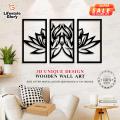 Lifestyle Glory Brand 3D Laser Cutting Unique Design 3 Frames Wooden Wall Art For Room Decorating I Wooden Wall Art I Room Decorating Wall Art I Wall Art I wall art for home décor , gifts , kids room and for office , big size wall art. 