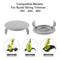 NAMUNY 6 Pack AC14HCA Spool Cap, Replacement Spool Cap for Ryobi One+ 18V, 24V, 40V Trimmers. 