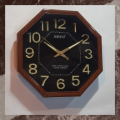 wall clock for bedroom office living room night vision glowing numbers 3D bold and clear numbers non ticking movement  high quality 12 inch. 