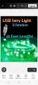 USB fairy light  8 function usb wire 15 feet length.. 