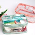 Discover the Elegance of Crystal Clear Beauty: Premium Double-Layer Transparent Cosmetic Bags for Organized Bliss! designed makeup bags combine practicality, style, and durability. Crafted from premium. 