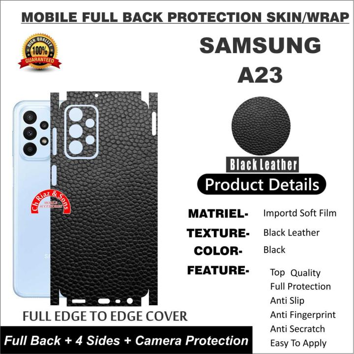 SAMSUNG A23 FULL BACK 360 PREMIUM Protection Skin / Wrap-LEATHER