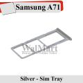 Samsung Galaxy A71 SIM Tray Sim Jacket Sim Slot Sim Door For Samsung Galaxy A71 - Silver. 