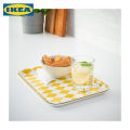 IKEA Tray, patterned white/light yellow, 20x28 cm. 