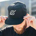 Naruto Cap Leaf Sign Ninja Black Stylish Hat Fashion Anime Love. 