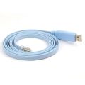 USB Console Cable 6FT, USB to RJ45 Cable for Configuring Network Devices, Supports Windows OS, Durable and Easy Setup, light Blue Color (1.8 Meter). 