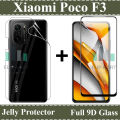 Xiaomi Poco F3 Screen 9D Protector For Xiaomi Poco F3 | Xiaomi Poco F3 Back Clear Hydrogel Film. 