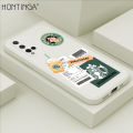 Hontinga for Huawei Nova 5T / Honor 20 Case New Starbucks Order Phone Case Original Square Liquid Silicone Cases Full Cover Camera Shockproof Protection Case. 