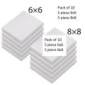10 Pack Mini Canvas Panels - 5pcs (6 x 6 ), 5 pieces ( 8 x 8 )100% Small Cotton Stretched Canvas Boards for Painting  100% Small Cotton Stretched Canvas Boards. 