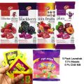 5 Lavashak + 5 Pc Chili mili + 5 Pc Dakar Churan / lavashak Box Ready To Eat / Lavashak Box Imli / Fruity Bar / Fruity Bar Imli Lavashak Fruit Roll. 