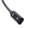 Lonni#Type C Female to DC 5525 5521 Male Power Charger Adapter Connector PD Cable. 
