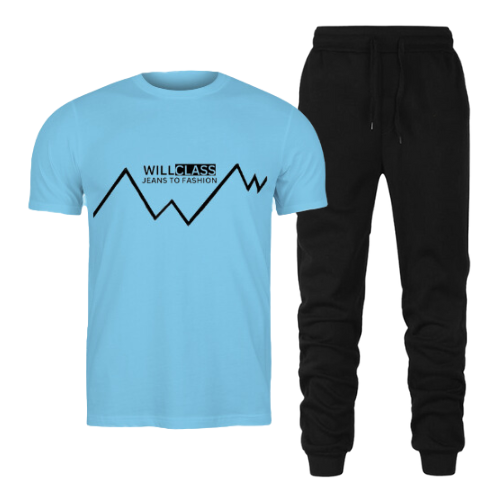 RiseUp Store - Will Class Jeans To Fashion Printed 2 Piece suite Mens Trendy Soft & Confertable Fabric Round Neck Half Sleeves TShirt With Trouser For Men