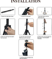 7-feet tripod stand with Fancy Mobile holder for multipurpose use, equipment, photography, videography, Tiktok, studio lighting, and ring light in an elegant home. 