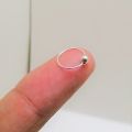 4Pcs 100% Real Chandi NoseRing, Silver Girls Nose Bail, Piercing Nathli For Girls (With Box). 