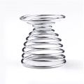 Stainelss Steel Spring Wire Tray Egg Cup Boiled Eggs Holder Stand Storage Metal Egg Cup Spiral Spring Holder Kitchen Breakfast-2pcs. 