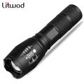 V6 L2 T6 Led Flashlight Aluminum Torch Zoomable Lantern Waterproof White Yellow Light Use 18650 or AAA Battery For Camping. 