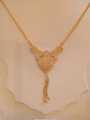 Traditional Party & Casual Wear Copper Gold Plated Mala Set. 