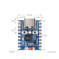 Esp32 C6 Zero M Development Board Wifi 6 Esp32 Mini Module Dual Processor Supports 2.4Ghz Wifi Bluetooth Le Module Blue. 