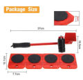New Arrival ON SALE】(5 in 1) Heavy Furniture Move Tool Transport Lifter Shifter Moving Kit Slider Remover Rolling Wheel Corner Mover Set For Moving House Cabinet Sofa Bed Desk. 