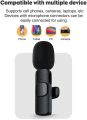 Wireless MIC Type C/Lightning/Android/USB/AUX 3.5mm Mic K8/K9/K15/K35 Wireless Single/Double Microphone For Interview, Vlogging , Podcast. 