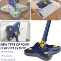 Twist n Squeeze Triangle Shape Extendable Microfiber Mop For Floor 4 Sided  Adjustable Triangular Cleaning Mop Twisting 360° Rotating. 