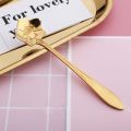 Small 8 Diffient Pattern for Sugar Ice Cream Coffee Dessert Stainless Steel Mixing Spoon Tableware Teaspoon Flower Spoon Set Soup Spoon Cutlery Set. 
