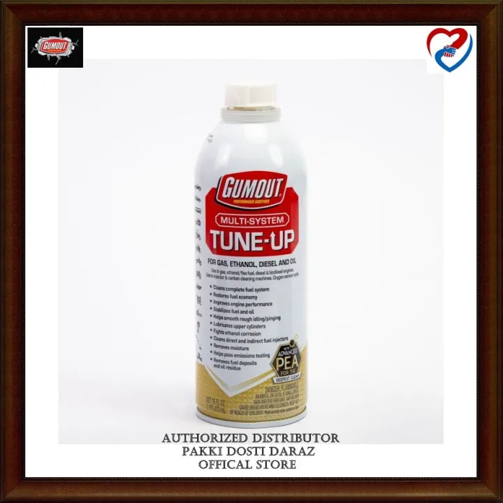 GumOut Multi-System Tune-Up16 oz (473 ml) Gas, diesel or ethanol. Carbon deposits reduce performance and fuel economy Made In USA