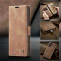 Retro Leather Case For Samsung S22 Ultra Book Style Flip Wallet Magnetic Cover Card Slots. 