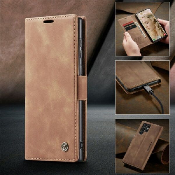 Retro%20Leather%20Case%20For%20Samsung%20S22%20Ultra%20Book%20Style%20Flip%20Wallet%20Magnetic%20Cover%20Card%20Slots%20-%20Image%203