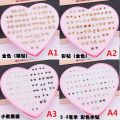 Ready Stock & COD Boxed Love 36 Pairs of Plastic Stud Earrings Set. 