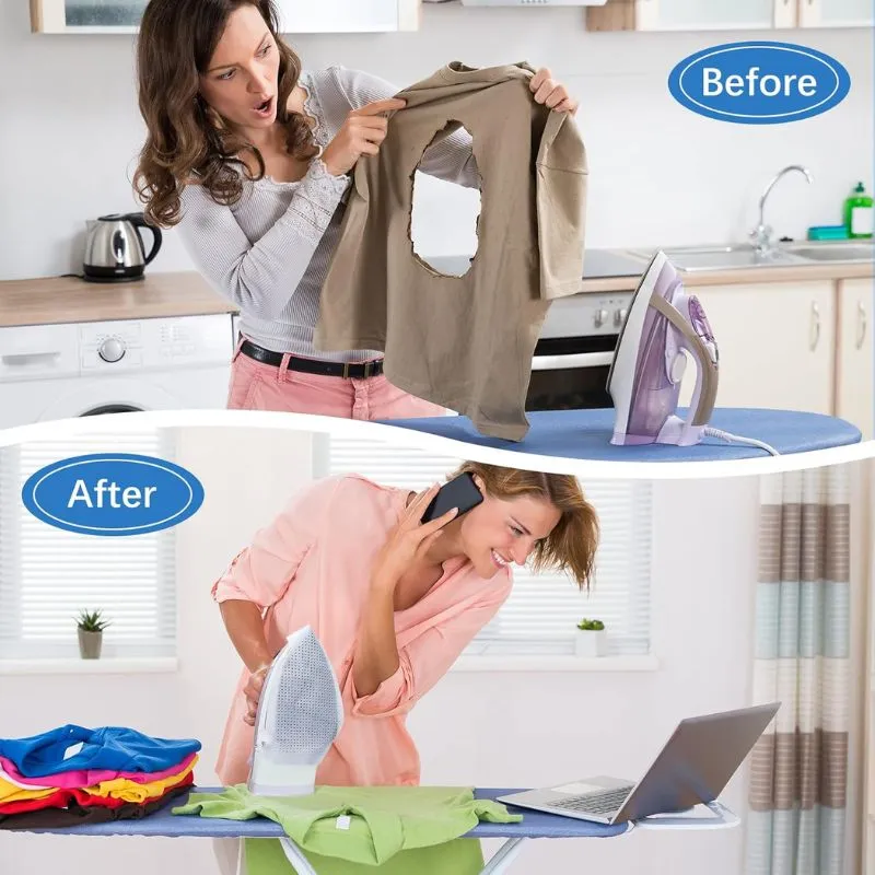 Teflon Iron Cover Protector | Non-Slip | Flat Heat Resistant | Protects Fabrics Silk Cloth Garment | Iron Soles Ironing Aid Board for Cloth Ironing