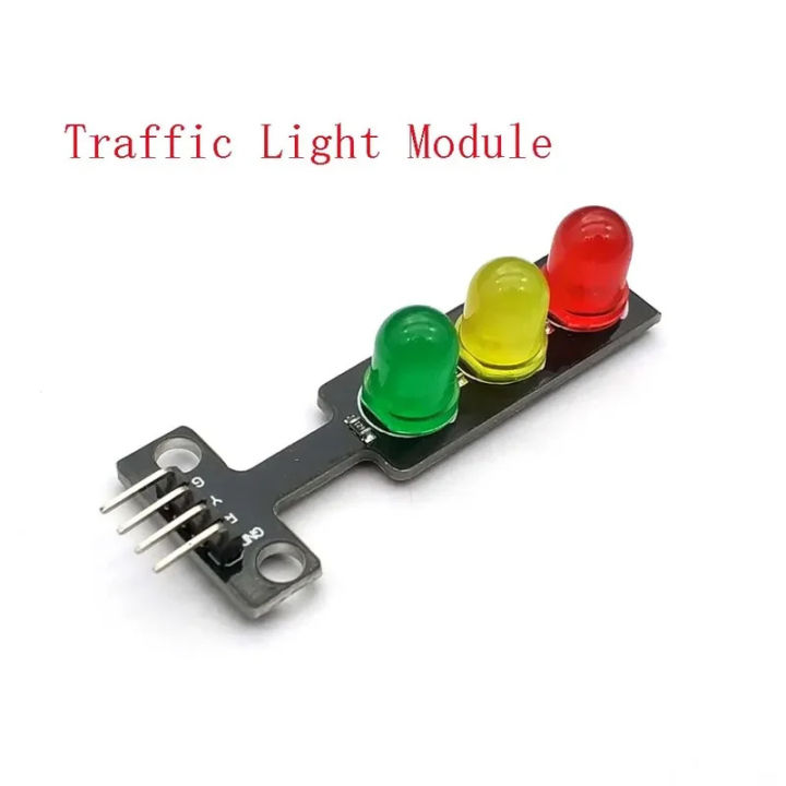 Mini 5V Traffic Light LED Display Module for Arduino Red Yellow Green 5mm LED RGB -Traffic Light for Traffic Light System Model