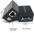 VGA Extender 60m VGA Signal Video Booster Transmitter and Receiver Converter Over CAT-5e/6 Cable for TCP/IP Signal into VGA Signal ORIGINAL UK ZONE STOCK. 