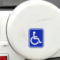 2PCS Disabled Sign Disability Mobility Parking Car Sticker PVC Decal for Auto. 