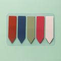 1 pack of 100 sticky notes  simple solid color pointed classified index stickers  student stationery labels, fluorescent stickers 2. 