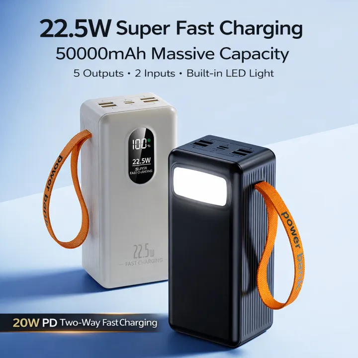 Qtech%20Q140%20Power%20Bank%2050000mAh%20Fast%20Charging%20%2022.5W%205%20Output%20Heavy%20Backup%20%20Best%20for%20Load%20Shedding%20Travel%20Long%20Use%20-%20Image%205