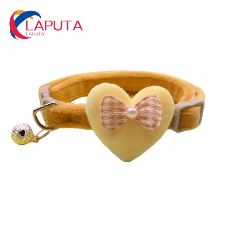 Pet Neck Circle Comfortable Cartoon Heart Bow Pet Cat Dog Neck Strap