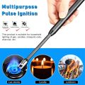 USB Rechargeable Flameless Arc Lighter Flexible and Windproof for Candles, Hiking, Camping, Kitchen, Fireplaces. 