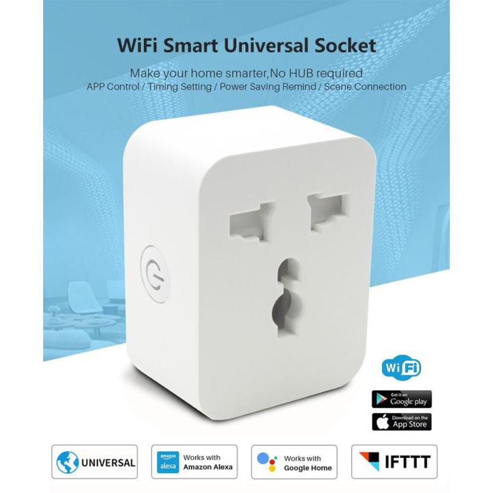 Graffiti WiFi + Bluetooth Timing American Standard Pin Multi Function Conversion Smart Socket 10A 16A Switch Plug Intelligent Schedule